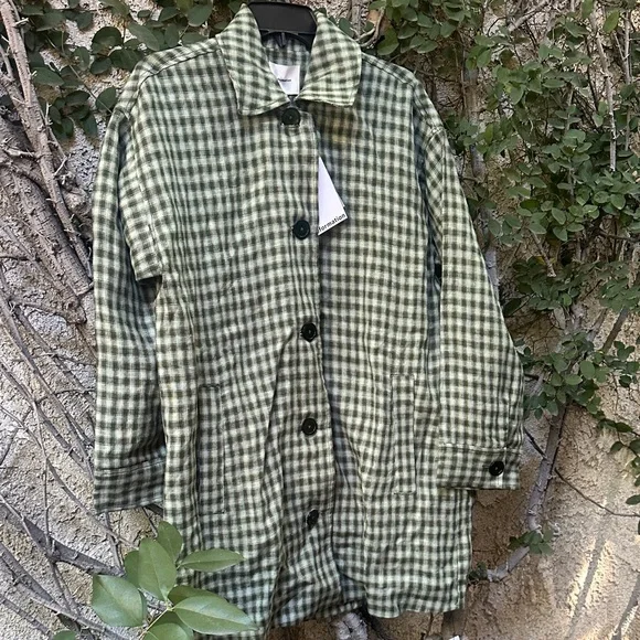 Reformation Irene linen Cactus Jacket - Picture 3 of 7